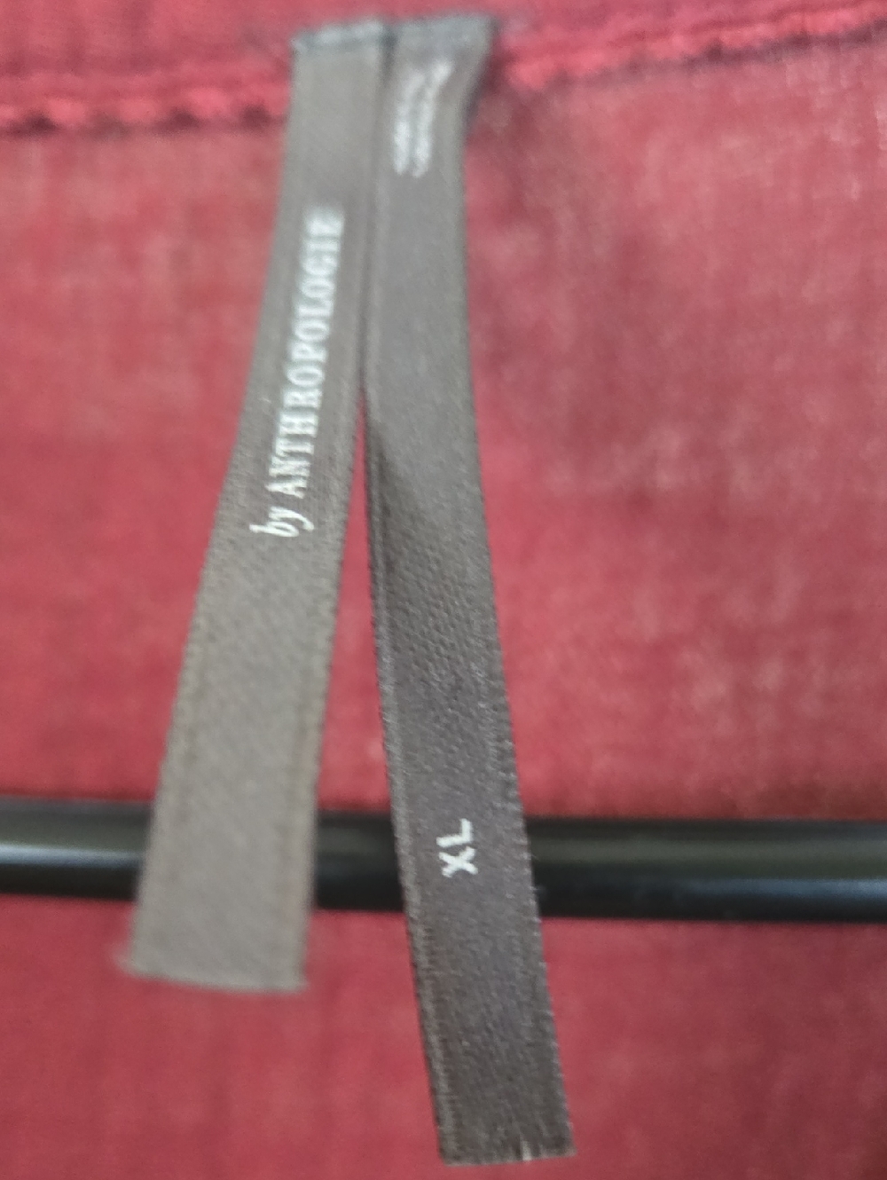 Anthropologie Tiered V-Neck Mini Dress - Rose - Picture 3 of 4